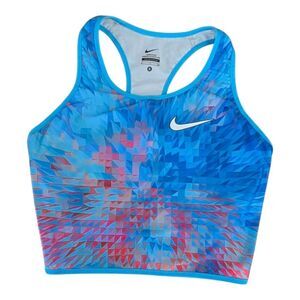 Nike Women's Blue and Pink Sports Bra S
